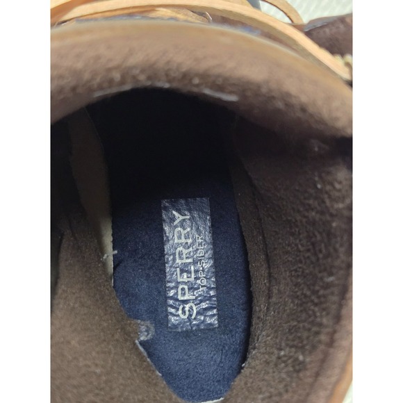 SPERRY Top-sider Saltwater Brown Leather Waterproof Rubber Duck Boots Womens 7.5 - Picture 8 of 8